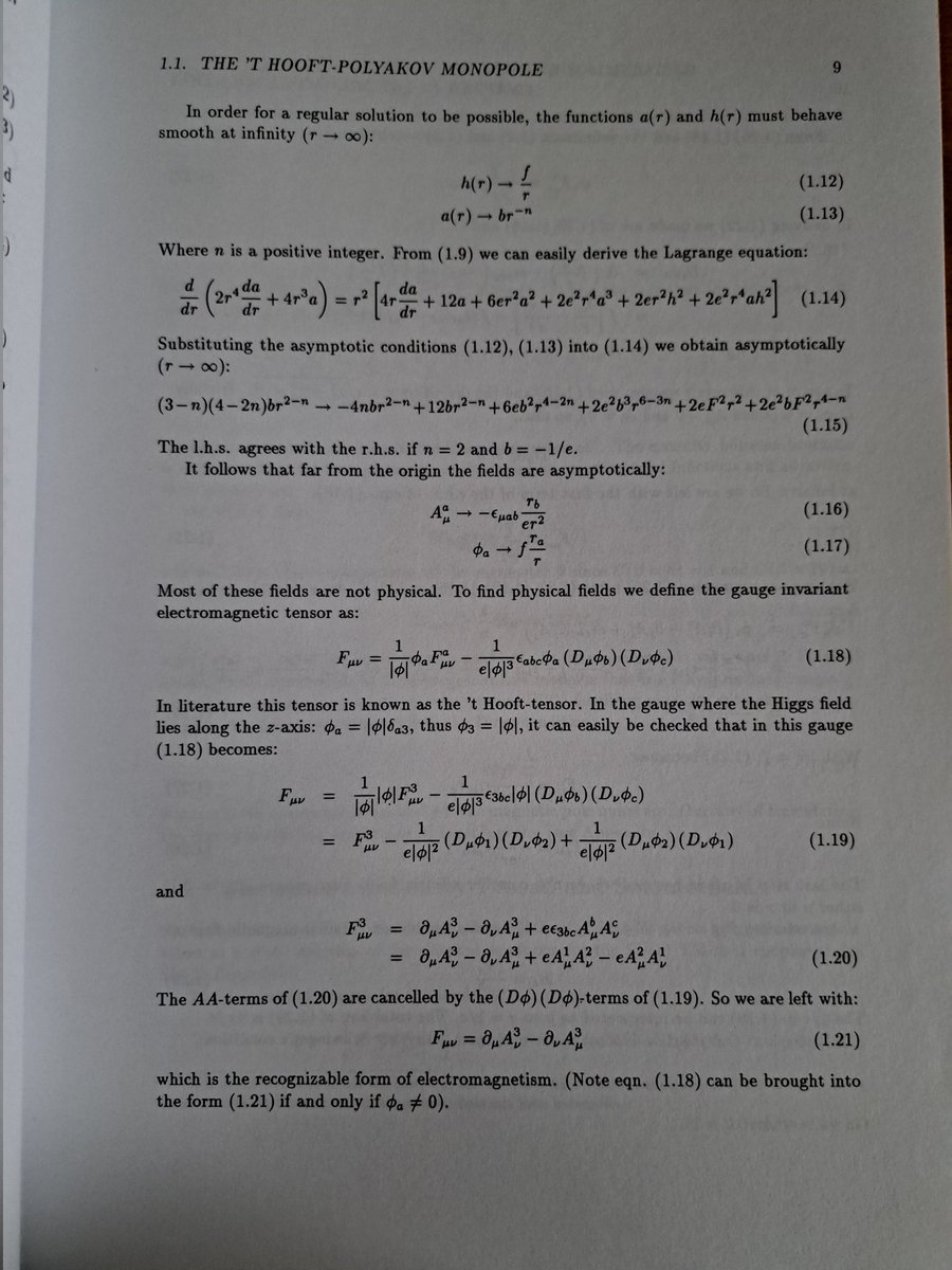 pascalkwanten's tweet image. To find physical fields: from the Yang-Mills tensor to the 't Hooft tensor and chosing an appropriate gauge: