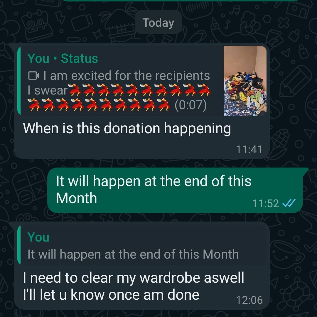 I am collecting donations till the end of this month. 
The donated items will be given to
Churches in Chainda....Kabanana and Kamanga.
Clothes: men, women, children are welcome..
Shoes of all ages are also welcome.
Call or whatsApp me on
0975886468 to arrange pick up
Kindly RT🙏