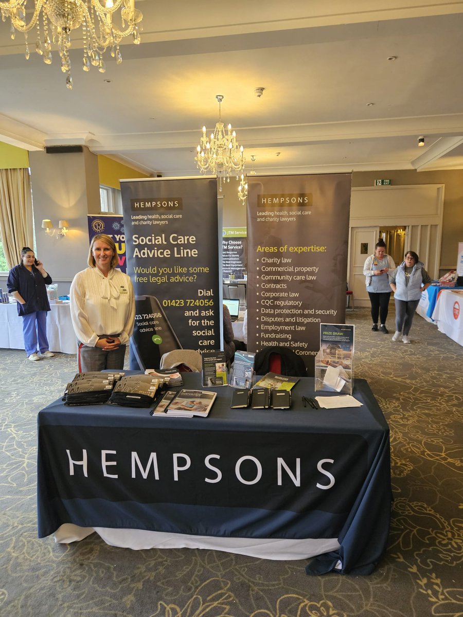 We're at the <a href="/bradford_care/">Bradford Care Association</a> Annual Conference 2024 today, where <a href="/PhilippaDoyle1/">Philippa Doyle</a> will be giving a CQC update. Come and say hello at the Hempsons stand, and enter our prize draw for a <a href="/Bettys/">Bettys</a> hamper! #socialcare
