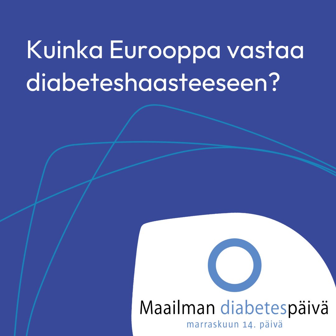 Eduskunnan diabetesverkoston seminaarissa pohditaan, kuinka Eurooppa vastaa diabeteshaasteeseen. Tervetuloa seuraamaan tilaisuutta!
Lue lisää: diabetes.fi/ajankohtaista/…
#diabetesfi #diabetes #maailmandiabetespäivä