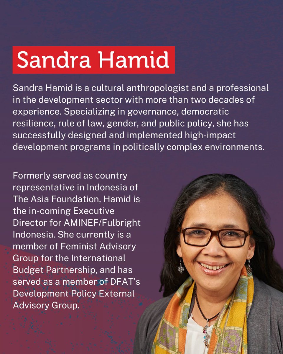 hsi_foundation's tweet photo. We’re very proud to welcome two new Board Members to Yayasan Humanis dan Inovasi Sosial: 

Sandra Hamid, a cultural anthropologist with over 20 years of experience in the development sector, and @mikoginting, a seasoned legal and policy consultant. https://t.co/1Bx6rIMnBP