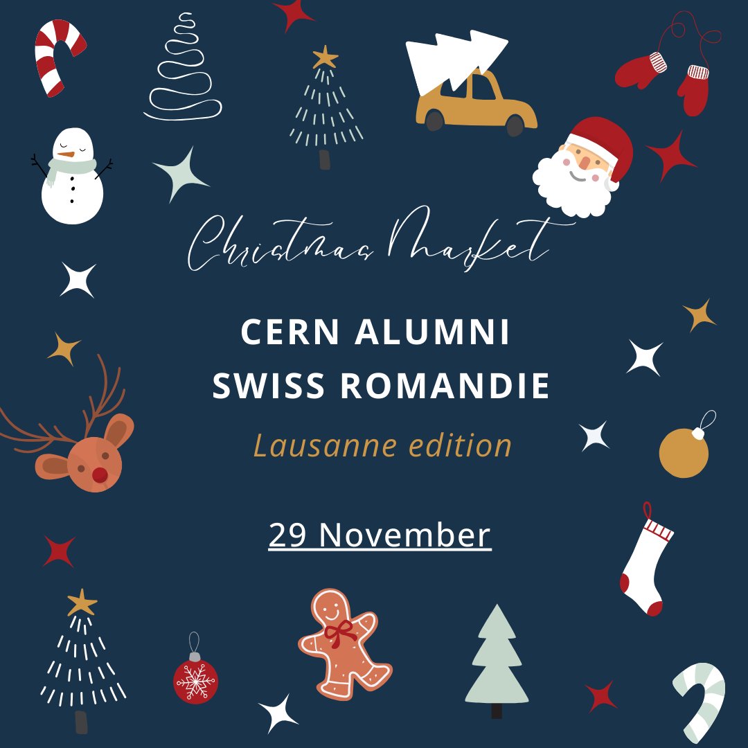cernalumni's tweet image. 🎄 Lausanne is calling! 🎄

On November 29th, kick off the festive season with the #CERNAlumni Swiss Romandie group at Lausanne&apos;s Bô Noël Marché.

📍 When: 17:30 | Friday, Nov 29
🗺️ Where: Plateforme 10, Lausanne
👉 RSVP now: alumni.cern/events/p/83248