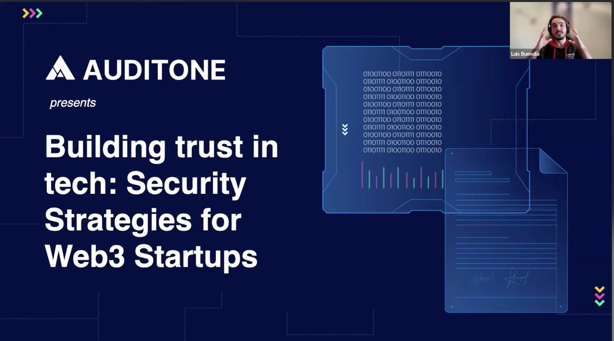 Our teams had a fantastic workshop today with Luis from @auditone_dao on Web3 security. 🛡️

He brought the cohort through his 3-layered security strategy: Prevention, Detection, and Response, plus smart contract best practices, audits, and scaling security for growing startups!
