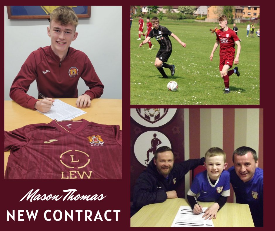 ArnistonRangers's tweet photo. ✍️ MASON THOMAS

We are delighted to announce that local lad, Mason Thomas has signed a new contract with the club!

At 17 years old, Mason is a hard-working and creative attacking midfielder, lots of quality and not afraid to do the dirty side of the game. https://t.co/O1O0SxG4Tf
