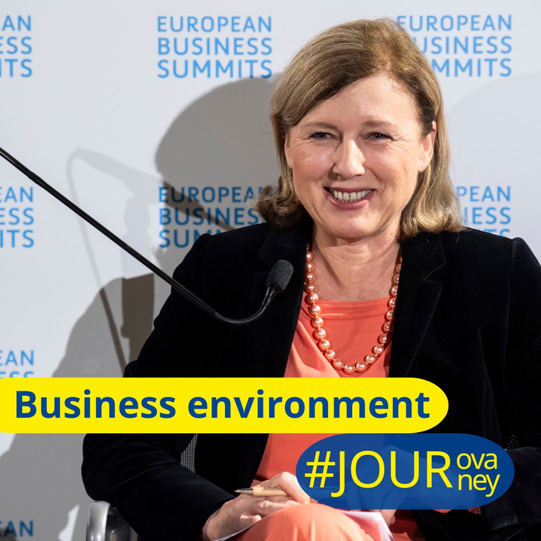 I have always tried to help companies grow on the single 🇪🇺 market👇

🏢 Simpler rules for companies w/out unnecessary bureaucracy (easier to submit docs to the commercial register online, start branches cross-boarder)

💼 Directive on Insolvency and 2nd Chance

#JourovaJourney