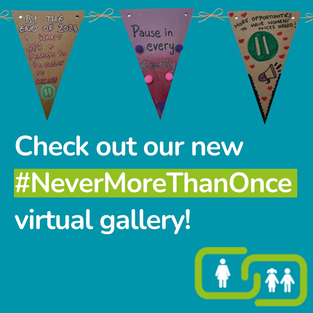 We are really excited to launch our #NeverMoreThanOnce virtual gallery, showcasing the messages of over 100 women working with Pause. The gallery highlights what birth mothers would like to see changed in children’s social care. View the gallery here: pause.org.uk/never-more-tha…