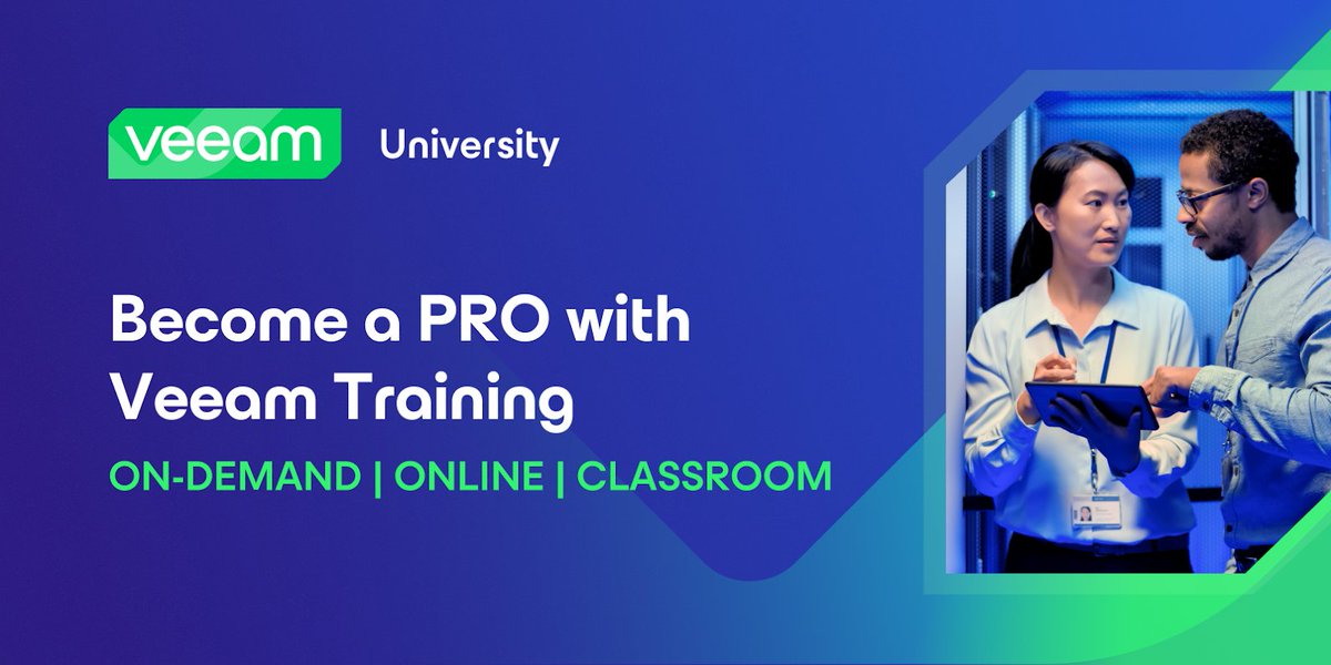 Do you crave hands-on experience with Veeam software? Veeam education services offer practical, real-world training that goes beyond theory. Gain confidence in using Veeam! #VeeamCommunity #vmce #VeeamVanguard #VeeamLegend #Veeam100
Know more veeam.com/support/traini…