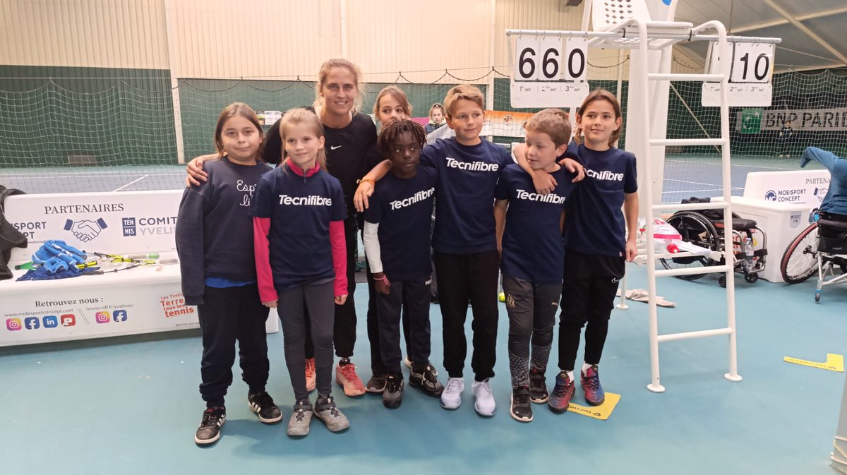 Tournoi international wheelchair ITF 3 au comité départemental des Yvelines. 🎾
▶️350 élèves du 78 ont pu assister aux matchs de la journée. 
▶️Tous les élèves d'une classe de CM2 de Feucherolles ont été ramasseurs de balles.
<a href="/PatardDominique/">Dominique PATARD</a> <a href="/IA_DAASEN_78/">Valérie Servissolle DAASEN des Yvelines</a> <a href="/FFTennis/">FFT</a>