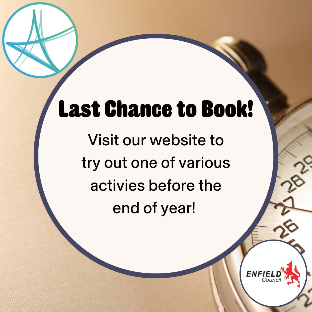 With only 4 weeks left of this term, why not finish 2024 in a positive way and come and try one of our fabulous courses. 

For our full list please visit our webpage for more information: activeenfield.uk

#activeenfield #ActiveEnfield #enfieldcouncil