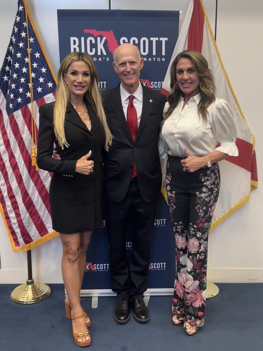 Megforflorida (@megforflorida) on Twitter photo Rick Scott is the right choice for Senate Majority Leader.
His unwavering commitment to the America First agenda, coupled with a track record of real results, truly makes him the best person for the job.
I am proud to know <a href="/ScottforFlorida/">Rick Scott</a> and urge all Americans to call their Rick Scott is the right choice for Senate Majority Leader.
His unwavering commitment to the America First agenda, coupled with a track record of real results, truly makes him the best person for the job.
I am proud to know <a href="/ScottforFlorida/">Rick Scott</a> and urge all Americans to call their
