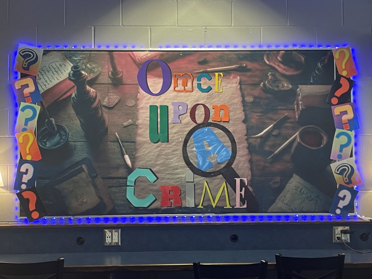 BCHSCougarsLMC's tweet photo. November theme: Once Upon A Crime 🔎 https://t.co/gI6mqu5myq