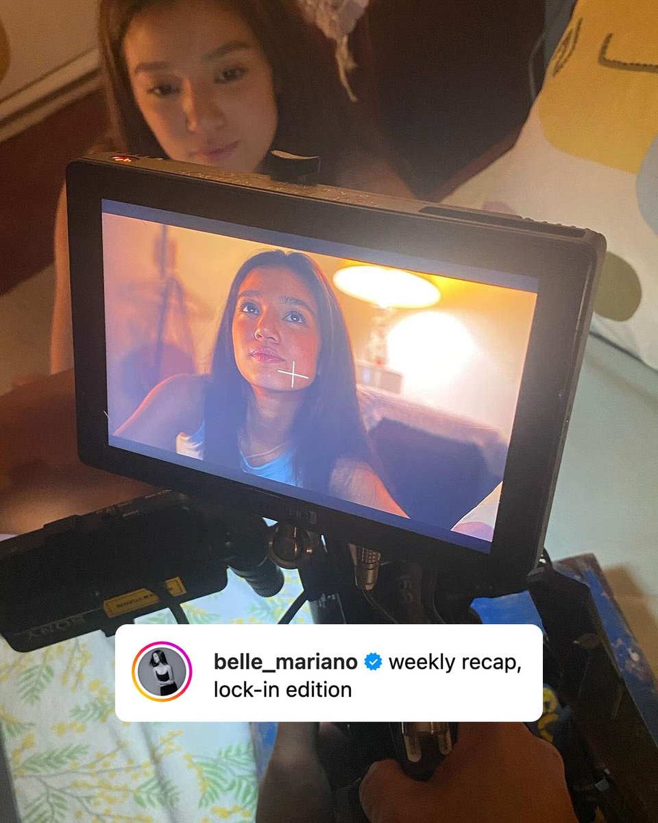 psngayondigital's tweet photo. Aktres na si Belle Mariano, nag-post sa Instagram ng ilan niyang photos habang nasa lock-in taping ng kanilang upcoming series ni Donny Pangilinan na “How To Spot a Red Flag.” 

“Weekly recap, lock-in edition,” saad ng aktres sa kanyang post. https://t.co/UQYMdxv8h0