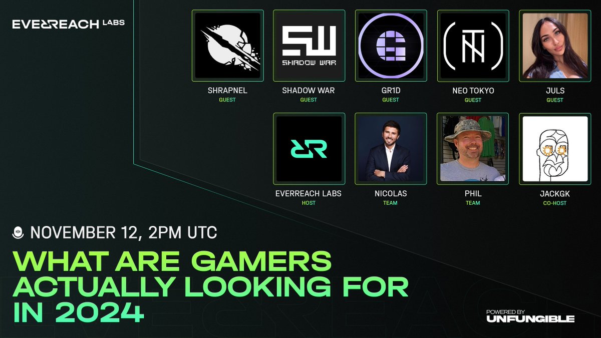 EverreachLabs's tweet photo. What are gamers looking for in 2024?

Join us today as experts share what matters most to today’s gamers and how these insights are shaping the industry’s future.

🧪 https://t.co/uftssVlBKb
📅 Nov 12, 2 PM UTC

Comment "MARA" if you're ready 🔔 https://t.co/6oomEtkwKZ
