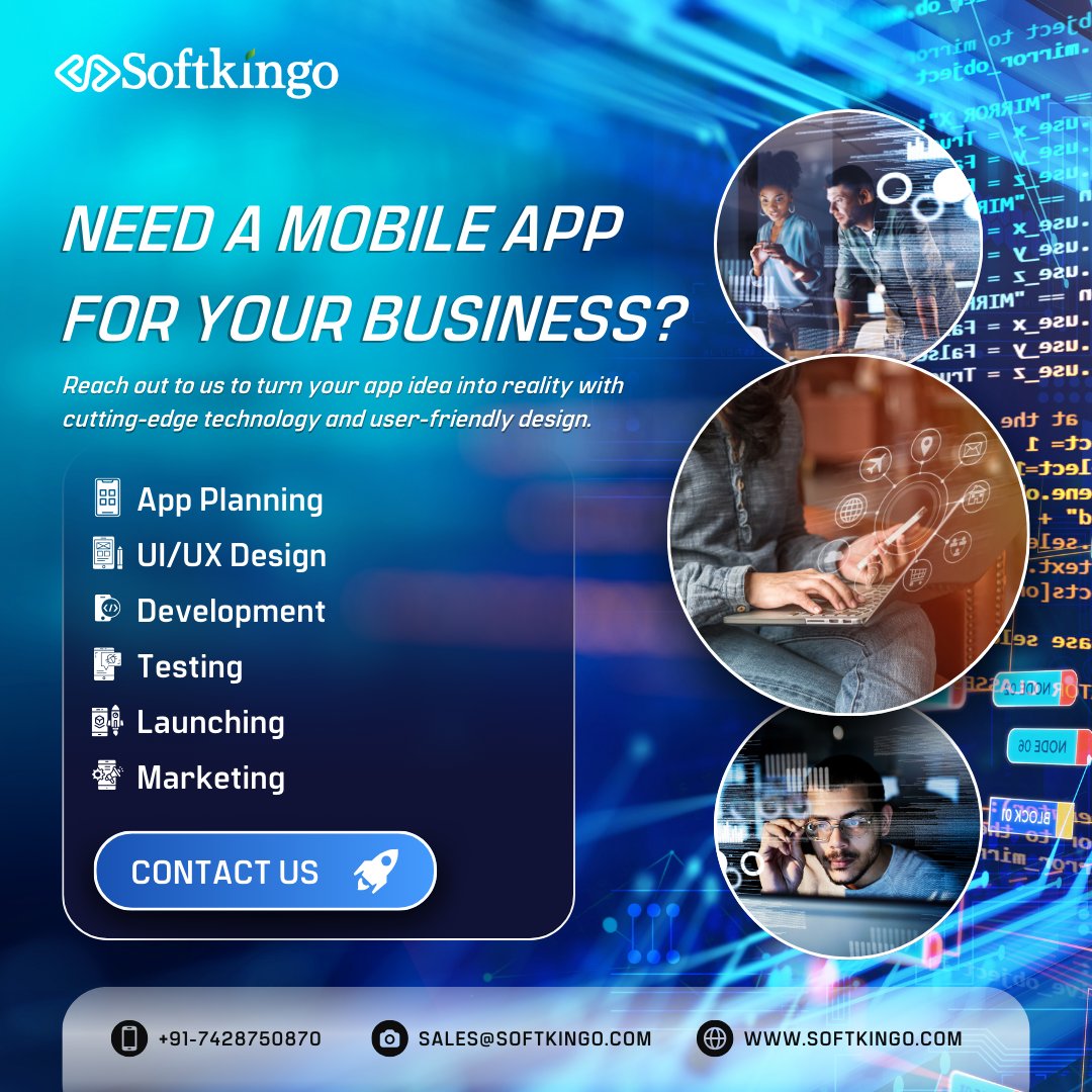 softkingo's tweet image. 𝐍𝐞𝐞𝐝 𝐚 𝐦𝐨𝐛𝐢𝐥𝐞 𝐚𝐩𝐩 𝐟𝐨𝐫 𝐲𝐨𝐮𝐫 𝐛𝐮𝐬𝐢𝐧𝐞𝐬𝐬? Reach out to us to turn your app idea into reality with cutting-edge technology and user-friendly design.
bit.ly/3CovhIU
#MobileAppDevelopment #AppDesign #iosappdevelopment #UserFriendly