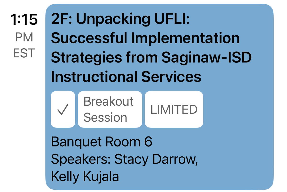 Today is the day! Come see <a href="/KujalaKelly/">Kelly Kujala</a> and me as we share our <a href="/UFLiteracy/">UF Literacy Institute</a> story at the <a href="/MiMTSSTACenter/">Michigan's MTSS Technical Assistance Center</a> conference. #ufli #mtss