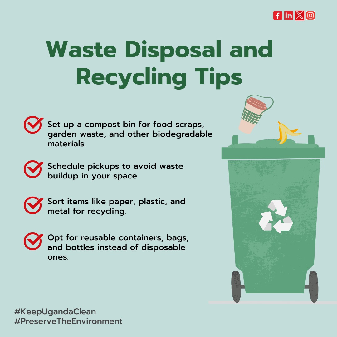 IamJoe_lOmiat's tweet photo. @Makerere @CBulungi @Grayciakn @marieacom @snamso Join the campaign by;

*Sharing eco-friendly tips

*Posting photos/videos of proper disposal

*Taging 3 friends to join

*Use #KeepUgandaClean #PreserveTheEnvironment #WasteNoMore #MakComms

*Report illegal dumping
@tumwineedward @snamso @marieacom @CBulungi @Grayciakn @Makerere https://t.co/7RgTNXC3K6