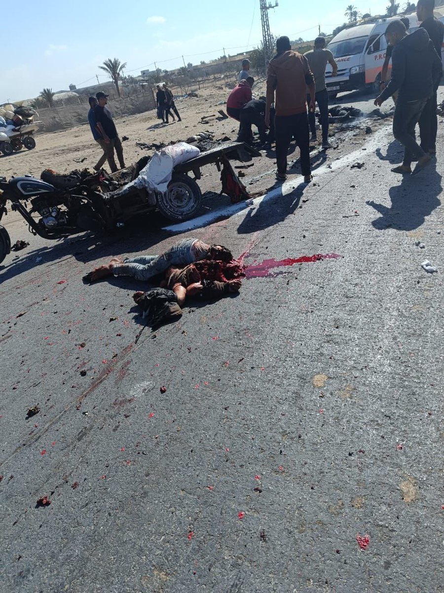 🚨 The Israeli occupation army killed seven Palestinian civilians in an attack targeting civilians near Musabah Junction in the city of Rafah.
