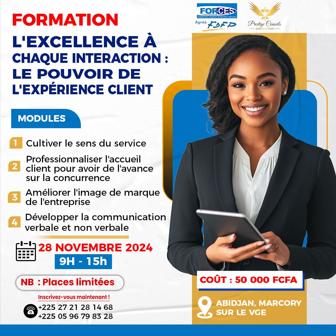 CERTIFICAT PRATIQUE
📷 𝐅𝐨𝐫𝐦𝐚𝐭𝐢𝐨𝐧 : 𝐋'𝐞𝐱𝐜𝐞𝐥𝐥𝐞𝐧𝐜𝐞 𝐚̀ 𝐜𝐡𝐚𝐪𝐮𝐞 𝐢𝐧𝐭𝐞𝐫𝐚𝐜𝐭𝐢𝐨𝐧 - 𝐋𝐞 𝐩𝐨𝐮𝐯𝐨𝐢𝐫 𝐝𝐞 𝐥'𝐞𝐱𝐩𝐞́𝐫𝐢𝐞𝐧𝐜𝐞 𝐜𝐥𝐢𝐞𝐧𝐭