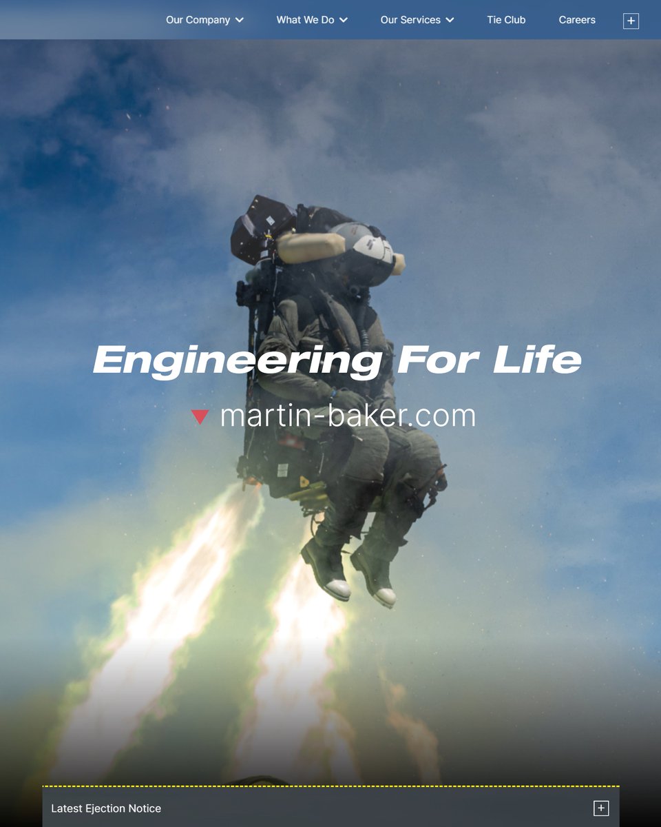 MB_EjectEject's tweet photo. Discover the story of the world's leading manufacturer of ejection seats.  Learn how our escape system has saved the lives of 7,732 aircrew to date. Explore your next career with Martin-Baker and apply today! 🔻 https://t.co/MpWDzRalov

#MartinBaker #EngineeringforLife https://t.co/Xy2gbGPJYM
