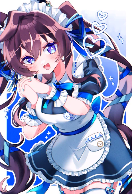 「ねね、似合ってる?」#ウマ娘  #ヴィブロス 