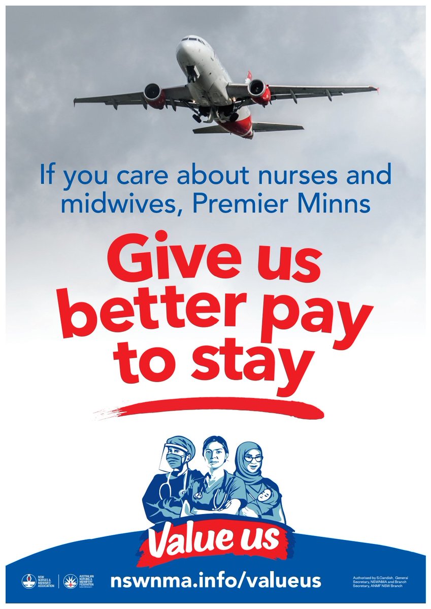 Lorraine Burchell (@lorrainehdx) on Twitter photo <a href="/ChrisMinnsMP/">Chris Minns</a> <a href="/dmookheyMLC/">Daniel Mookhey</a>
Give us better pay to stay!
Value nurses, value the care that patients receive, value patient outcomes.
Better patient outcomes mean a healthier state.
#valueus <a href="/ChrisMinnsMP/">Chris Minns</a> <a href="/dmookheyMLC/">Daniel Mookhey</a>
Give us better pay to stay!
Value nurses, value the care that patients receive, value patient outcomes.
Better patient outcomes mean a healthier state.
#valueus