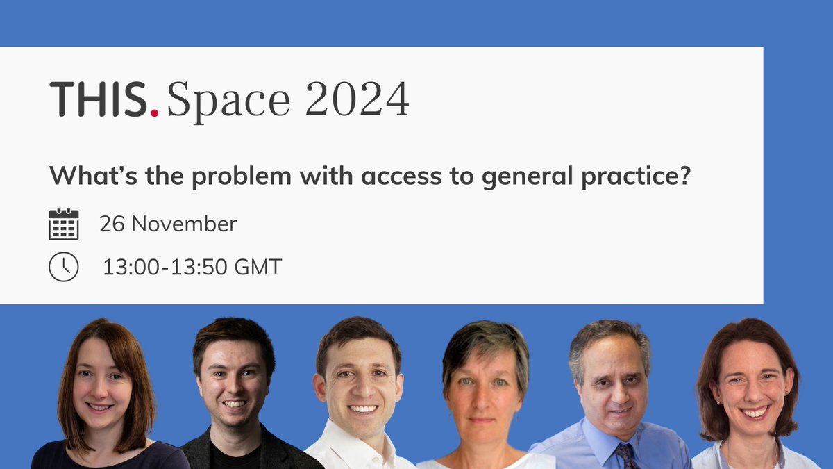 THIS Institute (@this_institute) on Twitter photo Does a focus on supply of & demand for appointments impact development of solutions to problems accessing general practice?
@h_atherton <a href="/jaketreenotsea/">Jake Beech</a> <a href="/khcheck/">KathCheckland</a> <a href="/Azeem_Majeed/">Professor Azeem Majeed</a> & <a href="/cmsinnott/">Carol Sinnott</a> discuss at #THISspace2024 and offer fresh perspectives.
Register: ths.im/48PqEns Does a focus on supply of & demand for appointments impact development of solutions to problems accessing general practice?
@h_atherton <a href="/jaketreenotsea/">Jake Beech</a> <a href="/khcheck/">KathCheckland</a> <a href="/Azeem_Majeed/">Professor Azeem Majeed</a> & <a href="/cmsinnott/">Carol Sinnott</a> discuss at #THISspace2024 and offer fresh perspectives.
Register: ths.im/48PqEns