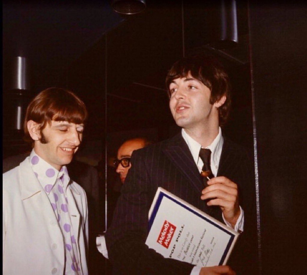 ToursBeatles's tweet photo. At the Melody Maker Awards, GPO Tower, London 1966 #TheBeatles  #Sixties #1960s #bttower #postofficetower #gpotower #melodymaker #beatleslondon https://t.co/8rxIzPp2oA
