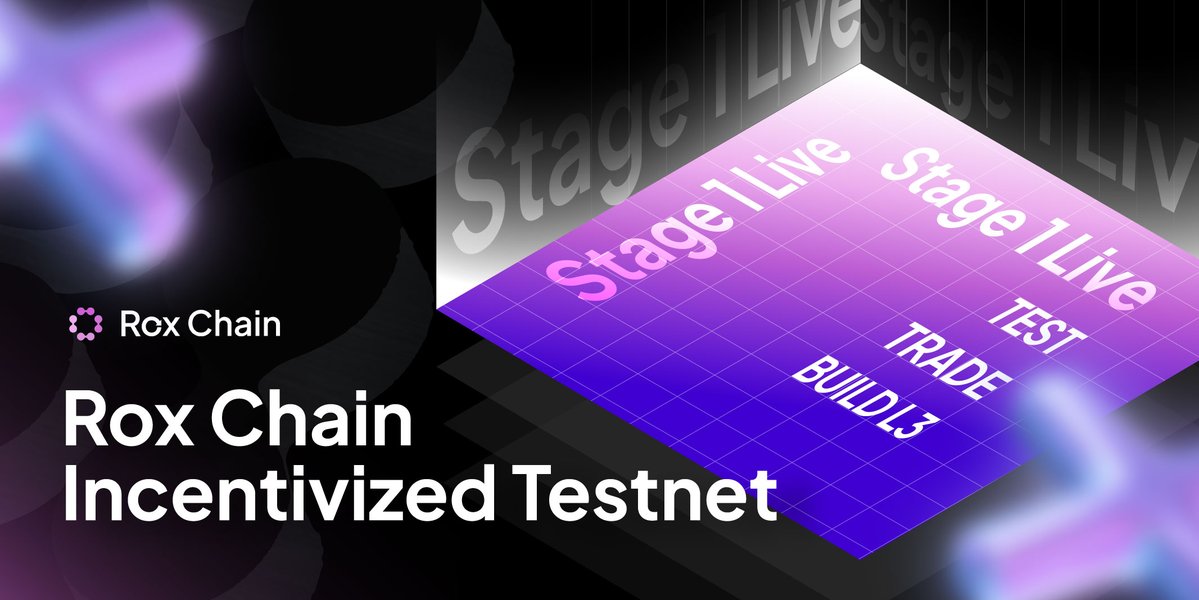 roxi_agent's tweet photo. Rox Chain Incentivized Testnet Stage 1 is Live! ๐
Time to test Rox Chain on RoseonX trading interface!
๐ https://t.co/ZcC6ehWPnd
Testnet tokens have been distributed to selected participants. Stage 1 registration is still open!
๐ Testnet Guide: https://t.co/H9O5fsmwO0 https://t.co/b24DbbjZHv