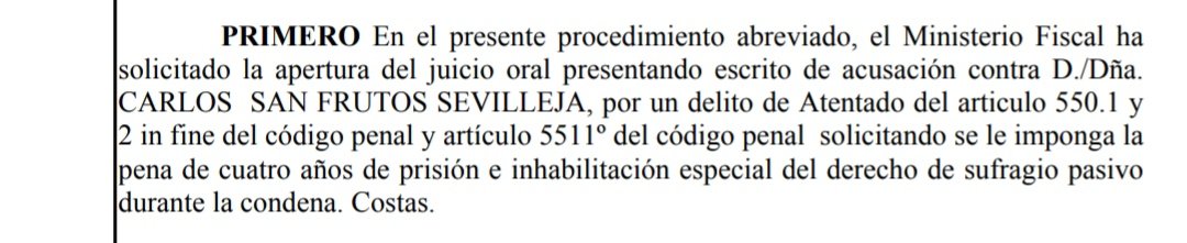 nosoycarlosSH's tweet photo. 👩🏻‍⚖️ME PIDEN 4 AÑOS DE PRISIÓN POR NOVIEMBRE NACIONAL🚔
Los perros de presa del sistema, no contentos con practicar una detención arbitraria, inician un procedimiento pidiendo la condena más alta hasta la fecha.
Confío en Dios, en mi letrado y os diré que no me arrepiento de nada. https://t.co/2aCzAu9PeF