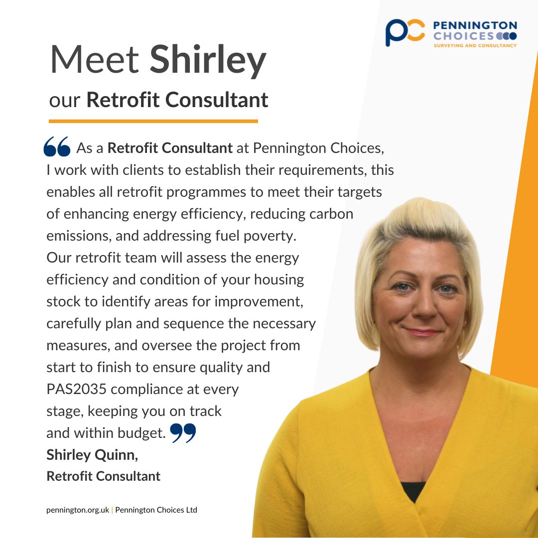 Meet our #RetrofitConsultant Shirley! With 25+ years of property expertise and specialised #Retrofit qualifications. Shirley manages our retrofit projects for government, local authorities, and housing associations, delivering end-to-end retrofit solutions. #EnergyEfficiency #EPC