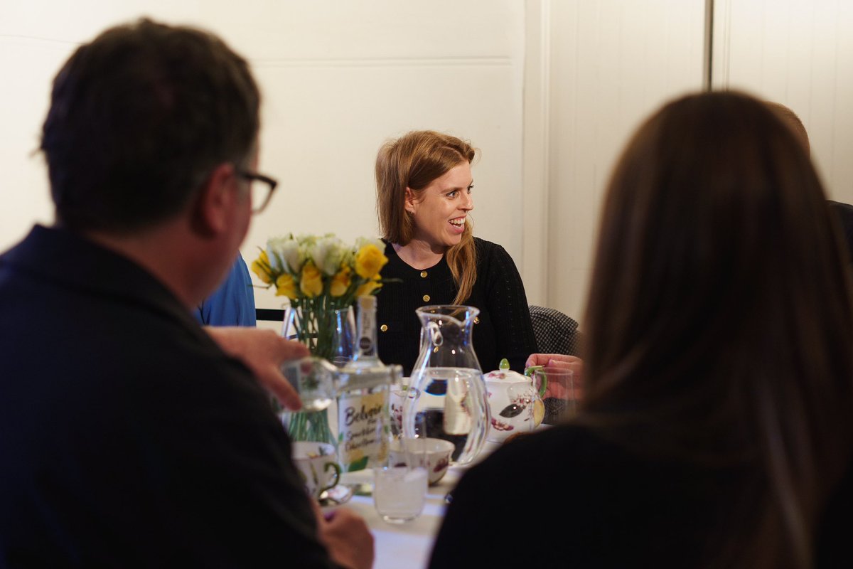 The York side of the family is by no means entirely out in the cold. Princess Beatrice visited The King’s Foundation’s Future Textiles exhibition at the Garrison Chapel, Chelsea, earlier this week. The chapel is the foundation’s exhibition space.