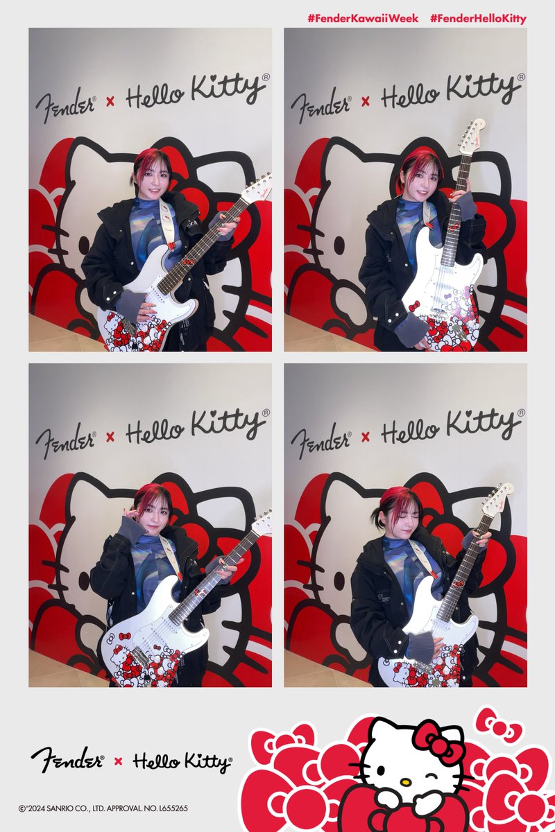 mizuki_asakura_'s tweet photo. #FenderKawaiiWeek #FenderHelloKitty
キティちゃんとFenderのコラボレーションイベントへ🎀
めちゃくちゃ可愛かったしコラボギターも欲しくなっちゃった🎸 https://t.co/f2GzSBWeHz