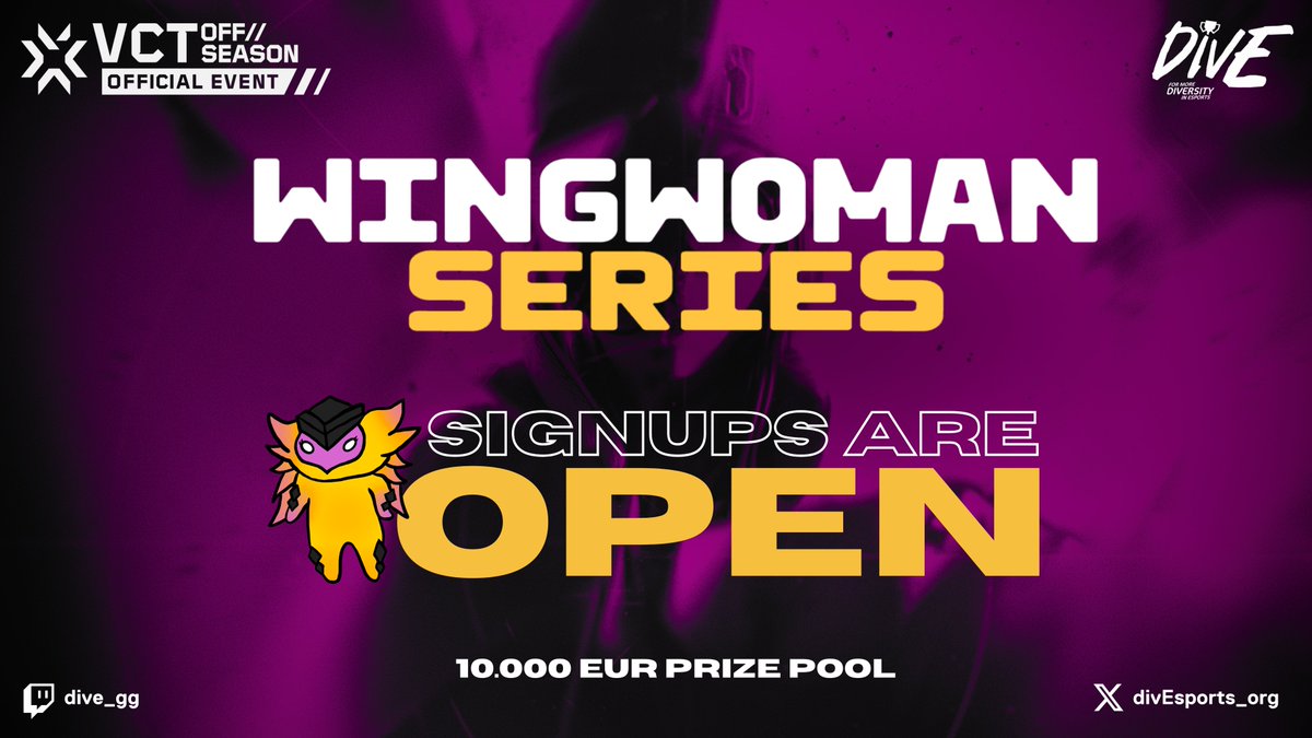 OFF//SEASON event alert 🚨

The ✨ Wingwoman Series ✨ signups are now open! Signups will be open between the 12th-26th of November. You can find the signup link and the Wingwoman discord server invite in the comments below.

If you have any questions, comment here or join our