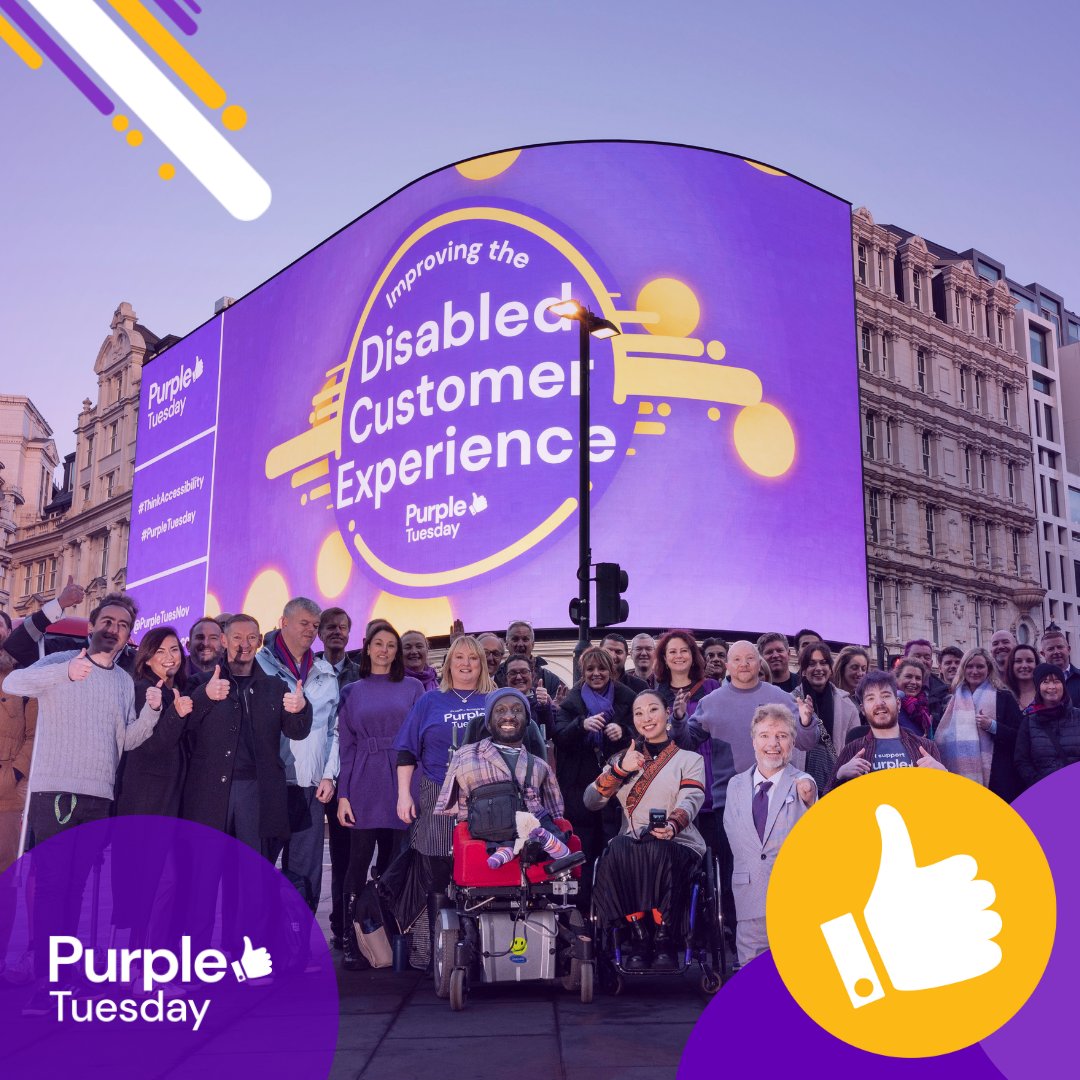 Happy Purple Tuesday! 💜 Celebrate with spectacular events across the UK and worldwide, promoting accessibility for everyone, everywhere!

To find out more visit: purpletuesday.co/About-Us/Press…