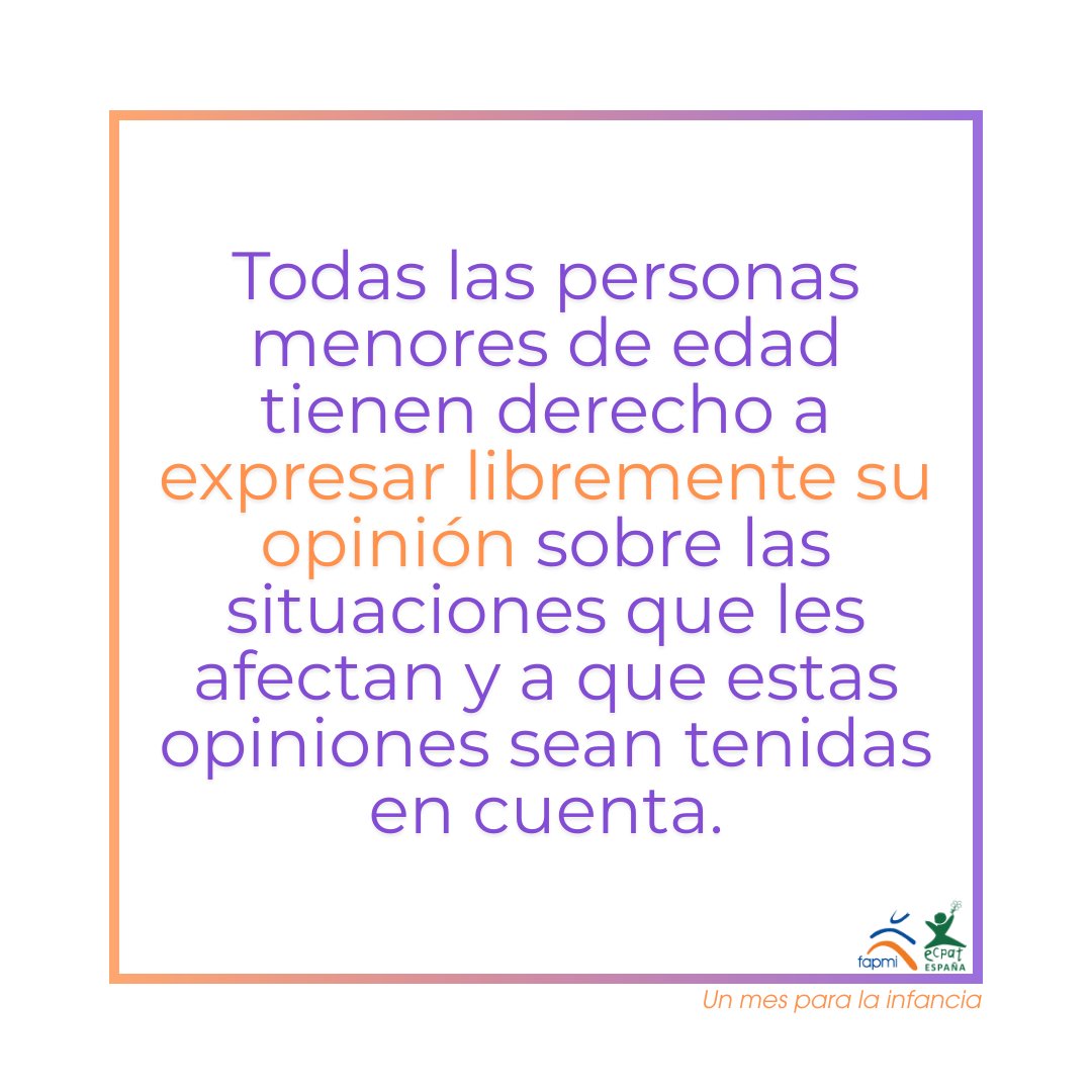 PEstudioAsoc's tweet image. Desde fapmi ecpat España lanzan la campaña #unmesparalainfancia con el objetivo de concienciar sobre la importancia de la prevención de las violencias ejercidas sobre las personas menores de edad. 

#PEstudio #LQNSCNoExiste #derechos #infancia #participar #arteixo #convencion