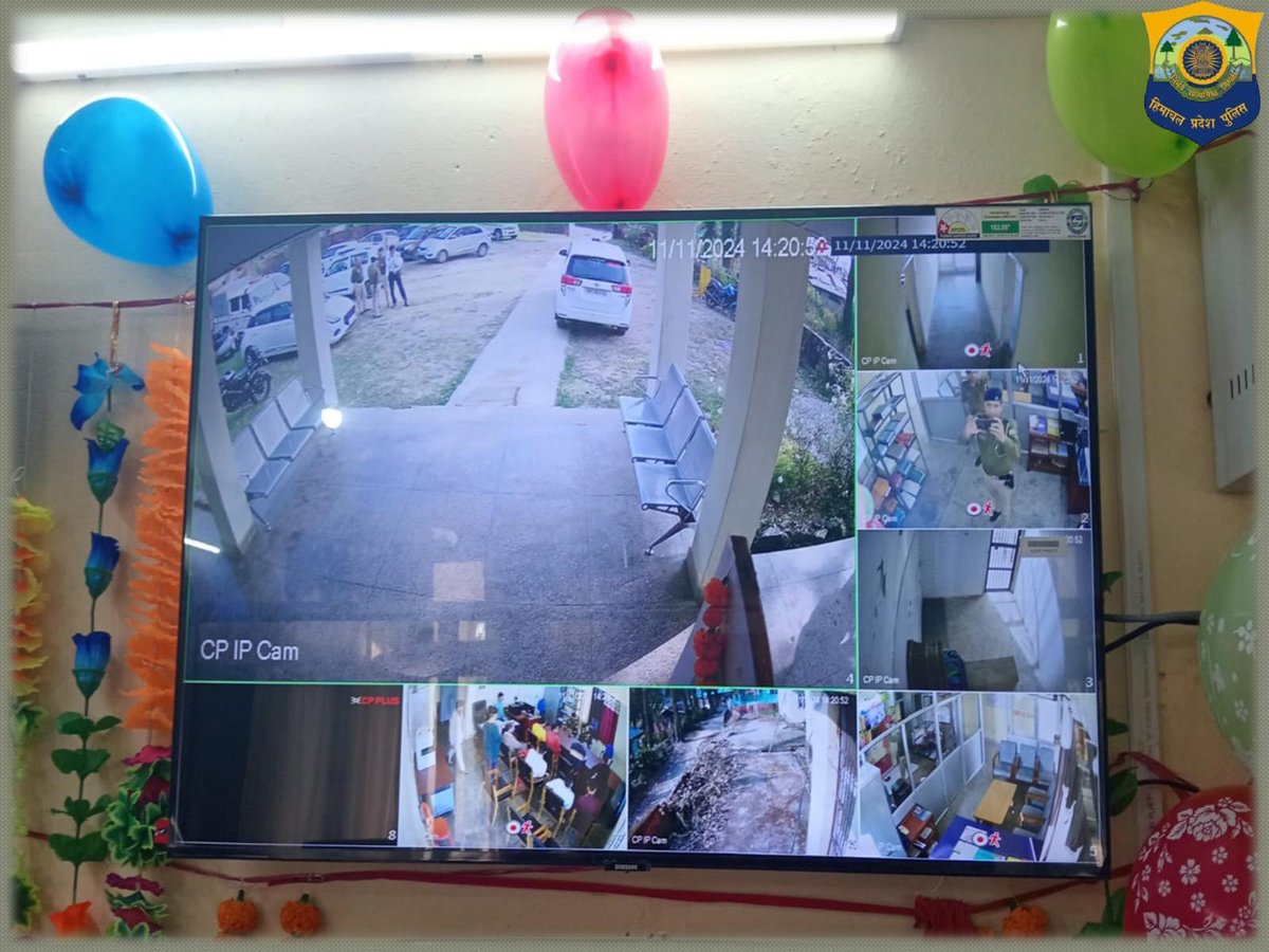 SpKangra's tweet image. SP Kangra inaugurated 9 wireless *community CCTV *cameras and a dedicated control room at Bir Police Station. We thank Panchayat Pradhan Bir Sh. Suresh for his contribution in this noble cause. Well done SDPO Baijnath and team.#CommunitySafety #EnhancedSecurity #BirPolice.