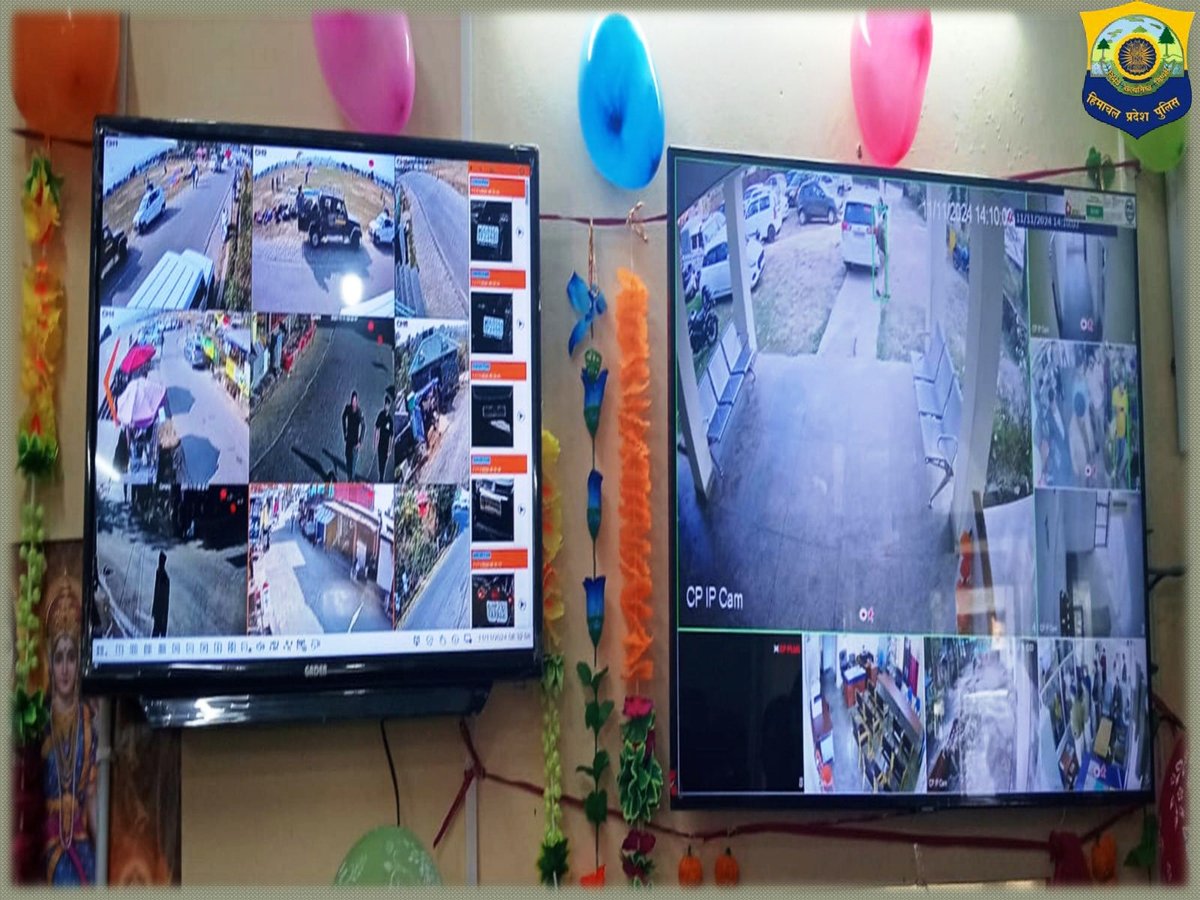 SpKangra's tweet image. SP Kangra inaugurated 9 wireless *community CCTV *cameras and a dedicated control room at Bir Police Station. We thank Panchayat Pradhan Bir Sh. Suresh for his contribution in this noble cause. Well done SDPO Baijnath and team.#CommunitySafety #EnhancedSecurity #BirPolice.