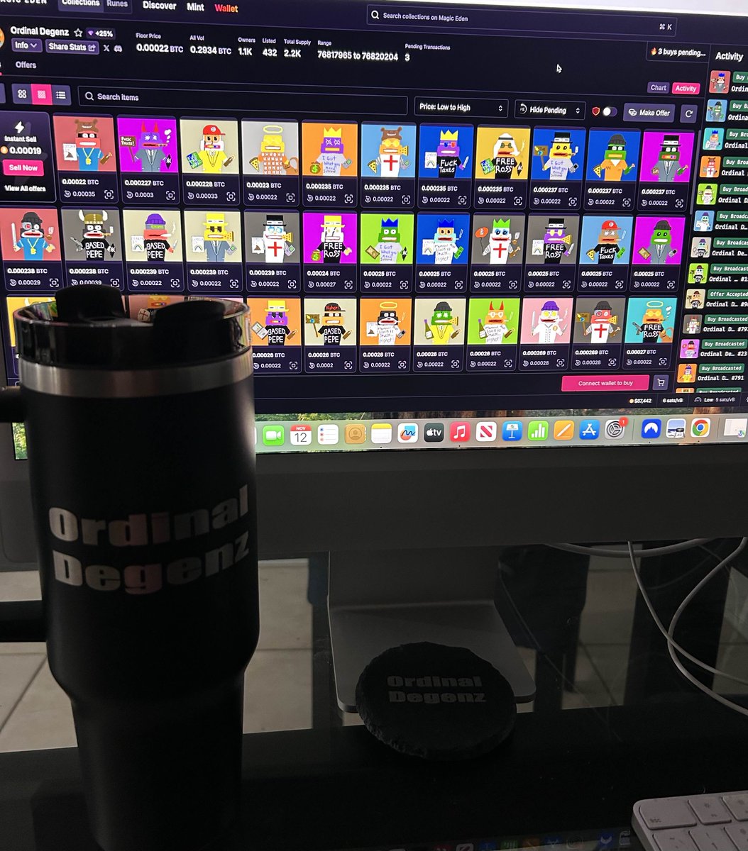 Sold out in 2 hours and 22 minutes 
Congratulations to all those who supported us from day one! 

And welcome to all the new Degenz! 
A new era has started! The time of the Degenz is upon us. 

The building continues we are working on getting verification set up 🤐
Many cool