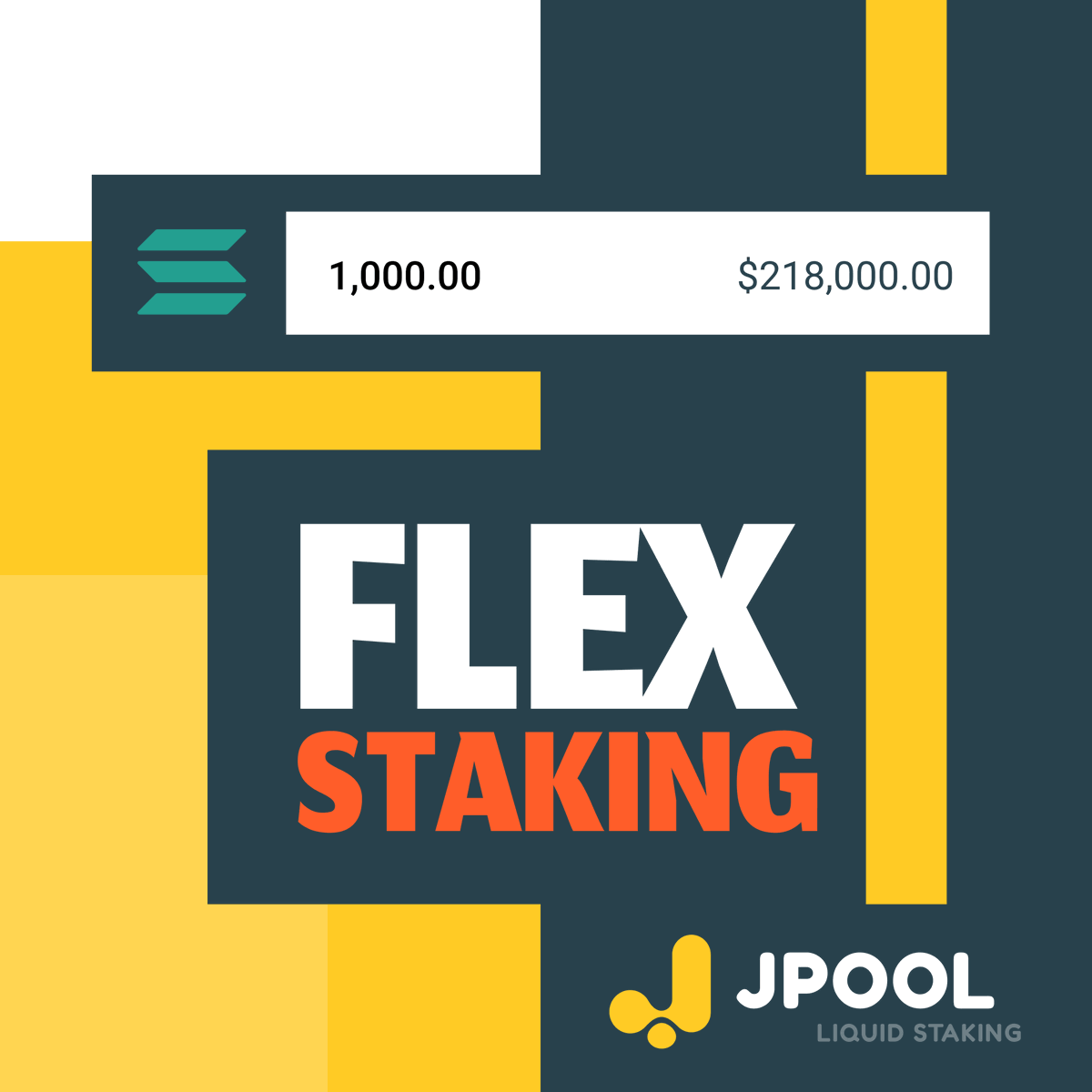 JPoolSolana's tweet photo. ⚙️The most customizable Solana staking experience you ever seen!
https://t.co/SsOPamcXve

📊Enjoy flexible staking, offering various parameters for manual configuration according to your preferences and strategy.

Choose whether you want to receive JSOL or not.
Select validators manually and flexibly using filters.
Monitor and adjust your staking performance in real time to maximize return.

⚡️Try Flex Staking with JPool right now!