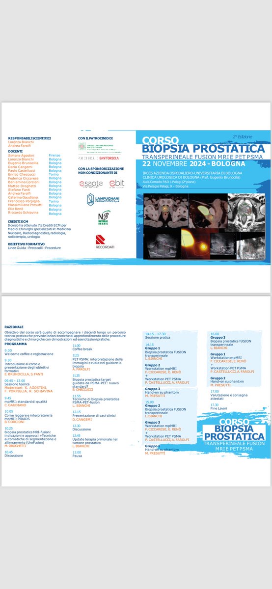 Lorenzo Bianchi (@lorenzo26232839) on Twitter photo II edition MRI and PSMA fusion biopsy at IRCCS Sant’Orsola <a href="/Unibo/">Università di Bologna</a> <a href="/andrea_farolfi/">Andrea Farolfi</a> II edition MRI and PSMA fusion biopsy at IRCCS Sant’Orsola <a href="/Unibo/">Università di Bologna</a> <a href="/andrea_farolfi/">Andrea Farolfi</a>