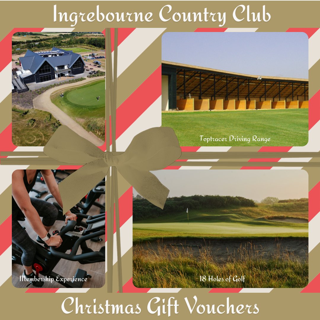 Ingrebourne Country Club Gift vouchers can be personalised to your exact requirements and make a superb Christmas gift for friends and family.

Visit our website for more details.