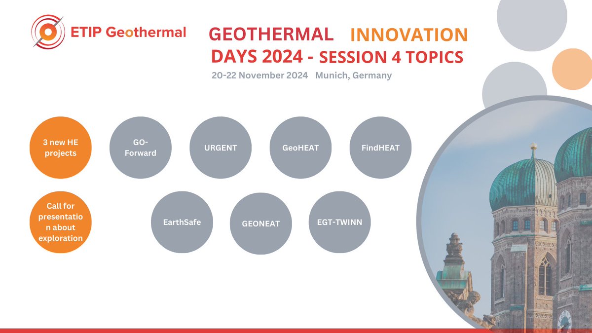 EGEC (@egec_geothermal) on Twitter photo 🌍Geothermal Innovation Days 2024, LAST FEW DAYS TO REGISTER! Get now a sneak peek at Session 4: Review of R&I on Geothermal Technologies! 🌍
🔶 Presentation of the new HE projects
🔸GO-Forward: <a href="/Fraunhofer_IEG/">Fraunhofer IEG</a> 
🔸URGENT: <a href="/VITObelgium/">VITO</a> 
🔸GeoHEAT: <a href="/Fraunhofer_IEG/">Fraunhofer IEG</a> 
🔸FindHeat: 🌍Geothermal Innovation Days 2024, LAST FEW DAYS TO REGISTER! Get now a sneak peek at Session 4: Review of R&I on Geothermal Technologies! 🌍
🔶 Presentation of the new HE projects
🔸GO-Forward: <a href="/Fraunhofer_IEG/">Fraunhofer IEG</a> 
🔸URGENT: <a href="/VITObelgium/">VITO</a> 
🔸GeoHEAT: <a href="/Fraunhofer_IEG/">Fraunhofer IEG</a> 
🔸FindHeat:
