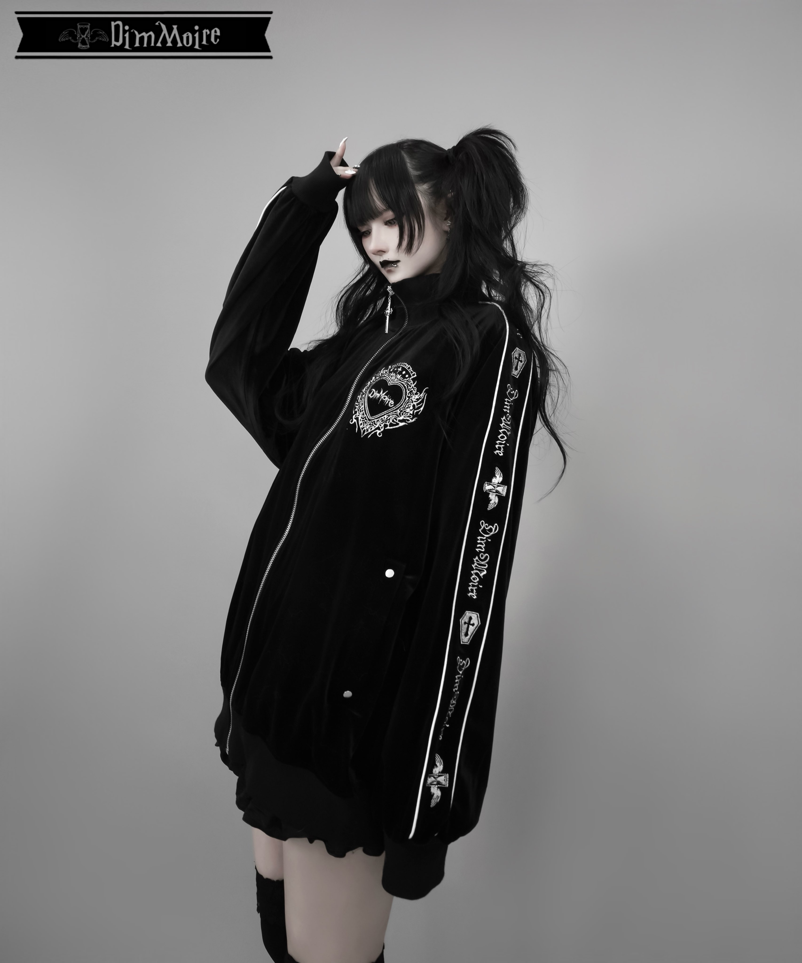 Gothic ワッペンジャケットBlack&White dimmoire Gothic ワッペンジャケットBlack&White dimmoire