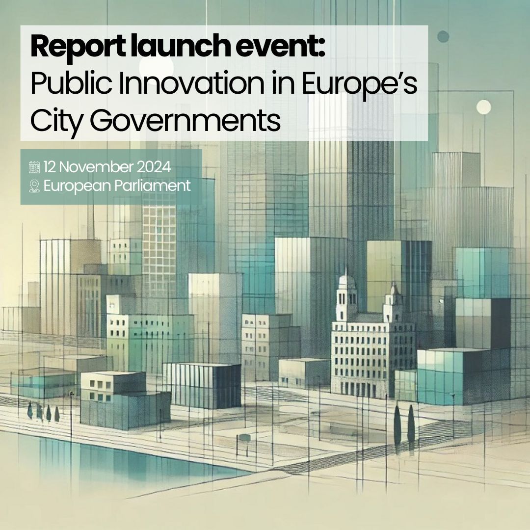 Don't miss our event in the European Parliament this afternoon! 📢   

Eurocities and <a href="/LSECities/">LSE Cities</a> are launching a major new  report on public innovation in Europe's cities.  

Join us for the LIVE STREAM at 14:00 👉 youtube.com/watch?v=2zcGhI…