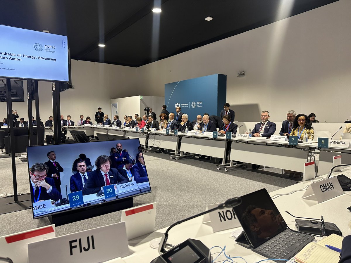 High Level Roundtable on mitigation ambition has ministers, MDBs, fossil fuel companies and int, organisations comparing notes - with financing issues a common theme - without a clear signal from #COP29 approaches will remain divergent, contradictory, ad-hoc <a href="/COP29_AZ/">COP29 Azerbaijan</a>