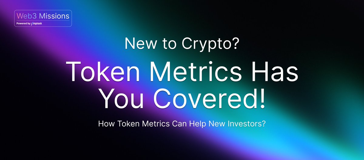 JumpTask_app's tweet image. 📈 New to Crypto? Token Metrics Has You Covered!

Entering the world of crypto can be overwhelming with thousands of tokens and projects to choose from. That’s why Token Metrics is here to simplify things! With easy-to-understand ratings, project breakdowns, and AI-driven