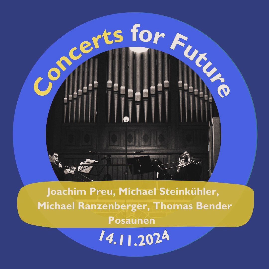 P4F_Hamburg's tweet image. Musik gibt es dazu von den professionellen Musikern Joachim Preu, Michael Steinkühler, Michael Ranzenberger und Thoms Bender (Posaunen)
14.11.2024, 19 Uhr, Ottensen, Marienkirche 
#ConcertsForFuture