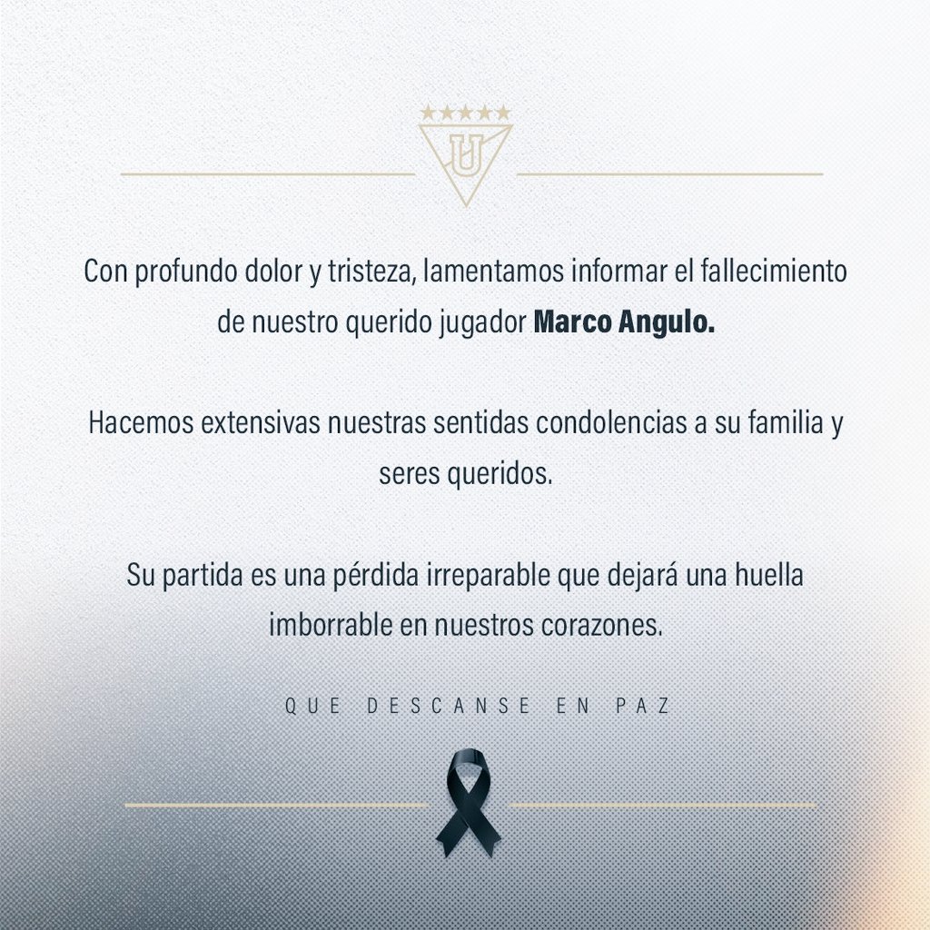 Que en paz descanse Marco Angulo