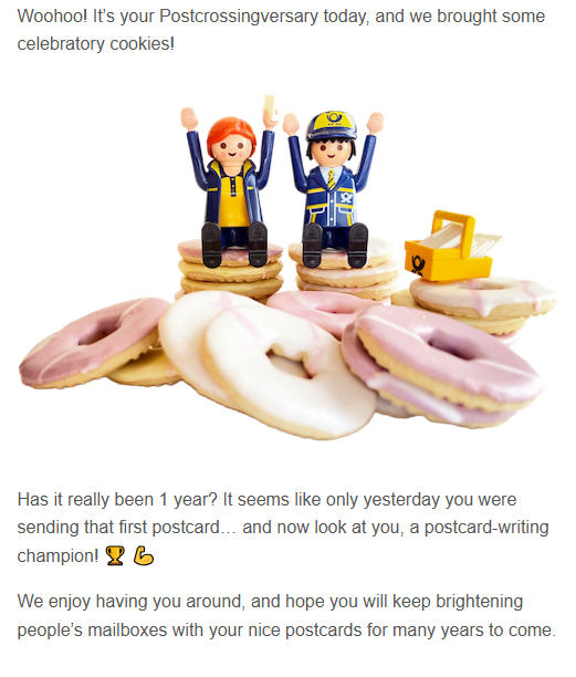 Gi_Pr's tweet photo. Anniversary! One year with #Postcrossing and I'm still having a lot of fun to get snailmail from all over the world. #postcard #DeutschePost https://t.co/A9tRWTbAeG