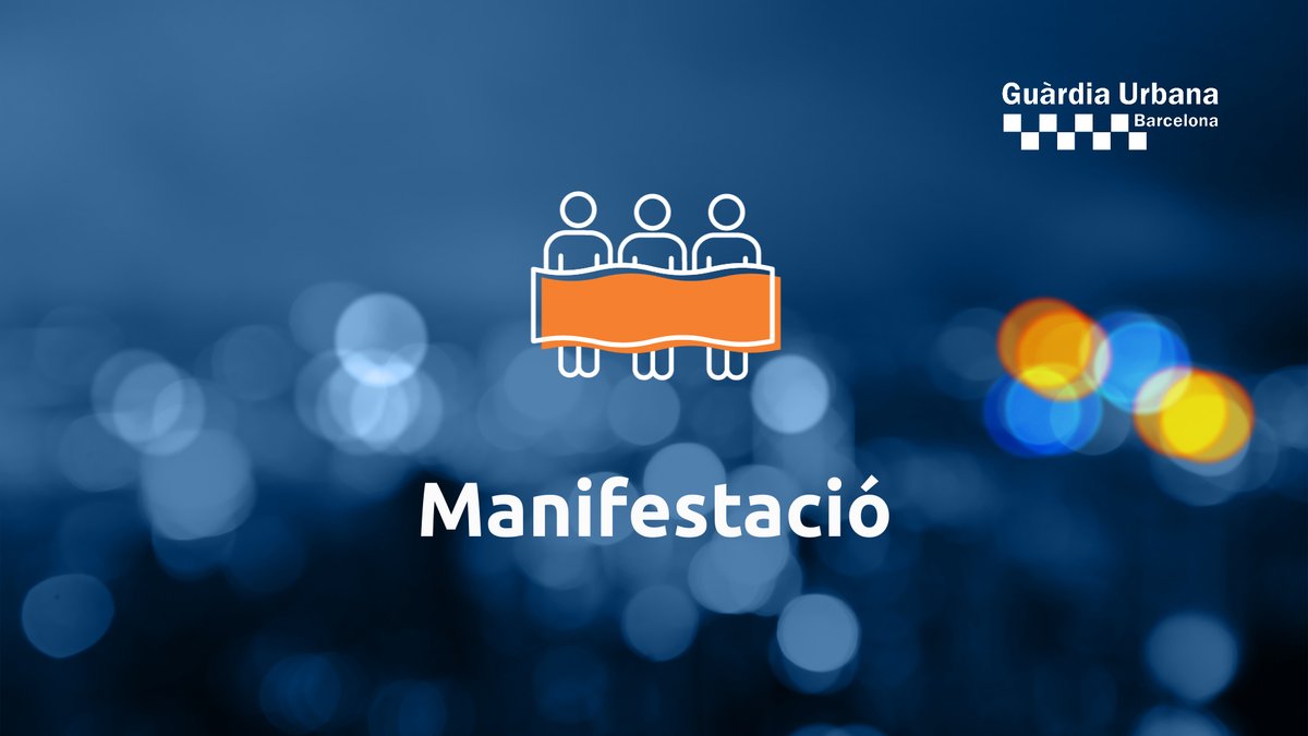 🔴 Manifestació en moviment.

➡️ Recorregut previst: Pl. Universitat - Carrer Pelai - Plaça Catalunya - Carrer Fontanella - Via Laietana - Carrer de Jaume I fins a la Pl. Sant Jaume.

❌ Realitzem desviaments al pas de la manifestació.
#infotrànsit